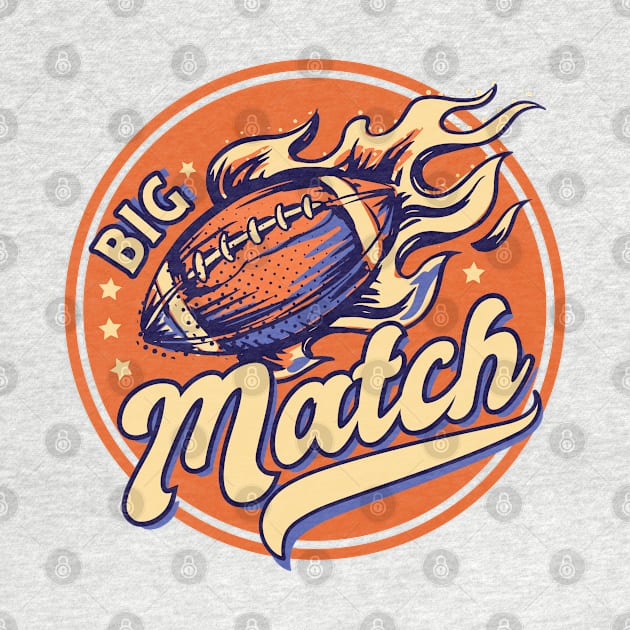 Big match - American football badge by ShirtsBarn